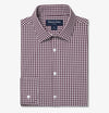 Leeward Long Sleeve Dress Shirt in Eggplant Crew Gingham by Mizzen+Main