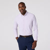 Leeward Long Sleeve Dress Shirt in Lavender Haze Straton Check by Mizzen+Main
