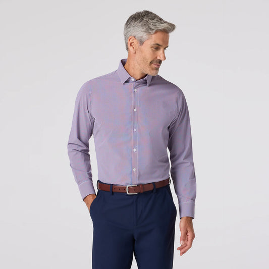 Leeward Dress Shirt in Mulberry Sam Plaid by Mizzen+Main