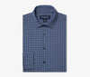 Leeward No Tuck Dress Shirt in Cobalt Doug Plaid by Mizzen+Main