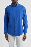 Leeward No Tuck Dress Shirt in Cobalt Manor Plaid by Mizzen+Main