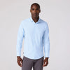 Leeward No Tuck Dress Shirt in Cloud Blue Circle Texture by Mizzen+Main