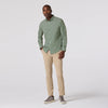 Leeward No Tuck Dress Shirt in Olive Pressed Diamond by Mizzen+Main