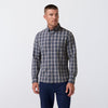 City Flannel in Dark Slate Oliver Plaid by Mizzen+Main
