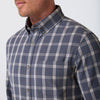 City Flannel in Dark Slate Oliver Plaid by Mizzen+Main