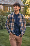 City Flannel in Mocha Timothy Plaid by Mizzen+Main
