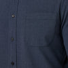 City Flannel in Navy Heather by Mizzen+Main