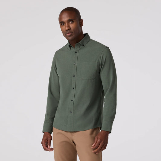 City Flannel in Olive Heather by Mizzen+Main