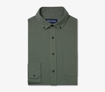City Flannel in Olive Heather by Mizzen+Main