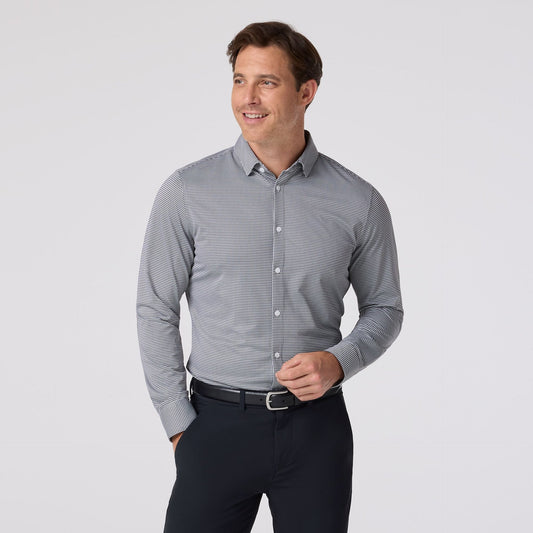 Halyard Dress Shirt in Black Peter Gingham by Mizzen+Main