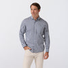 Kennedy Shirt in Dark Slate David Plaid by Mizzen+Main