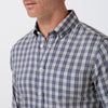 Kennedy Shirt in Dark Slate David Plaid by Mizzen+Main