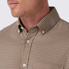 Kennedy Shirt in Mocha Everett Grid by Mizzen+Main