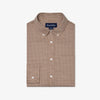 Kennedy Shirt in Mocha Everett Grid by Mizzen+Main