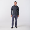 Kennedy Shirt in Navy Corbin Check by Mizzen+Main