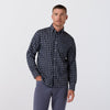 Kennedy Shirt in Navy Corbin Check by Mizzen+Main