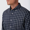 Kennedy Shirt in Navy Corbin Check by Mizzen+Main