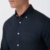 Kennedy Shirt in Navy Everett Grid by Mizzen+Main