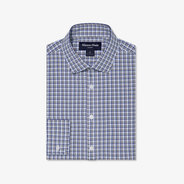 Leeward Dress Shirt in Espresso Doug Plaid by Mizzen+Main