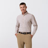Leeward Dress Shirt in Espresso Filbert Plaid by Mizzen+Main