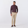 Leeward Dress Shirt in Merlot Cole Plaid by Mizzen+Main