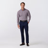 Leeward Dress Shirt in Merlot Peter Gingham by Mizzen+Main