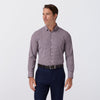 Leeward Dress Shirt in Merlot Peter Gingham by Mizzen+Main