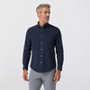 Leeward No Tuck Dress Shirt in Navy Manor Plaid by Mizzen+Main