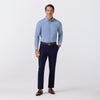 Leeward Formal Dress Shirt in Sky Levi Plaid by Mizzen+Main