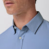 Leeward Formal Dress Shirt in Sky Levi Plaid by Mizzen+Main