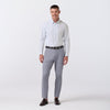 Leeward Formal Dress Shirt in Sky Michael Plaid by Mizzen+Main