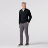 KPI Quarter Zip in Black by Mizzen+Main