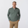 KPI Quarter Zip in Hemlock by Mizzen+Main