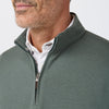 KPI Quarter Zip in Hemlock by Mizzen+Main