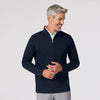 KPI Quarter Zip in Navy by Mizzen+Main