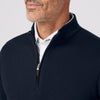 KPI Quarter Zip in Navy by Mizzen+Main
