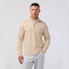 KPI Quarter Zip in Oat Heather by Mizzen+Main