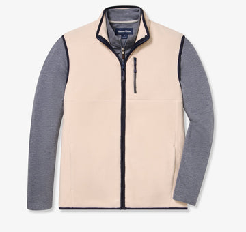 Crosby Fleece Vest in Oat by Mizzen+Main