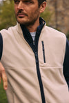 Crosby Fleece Vest in Oat by Mizzen+Main