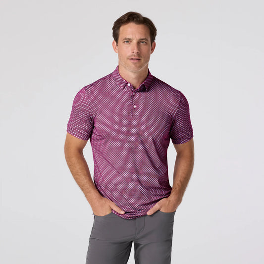 Versa Polo in Mulberry Enlarged Diamond by Mizzen+Main