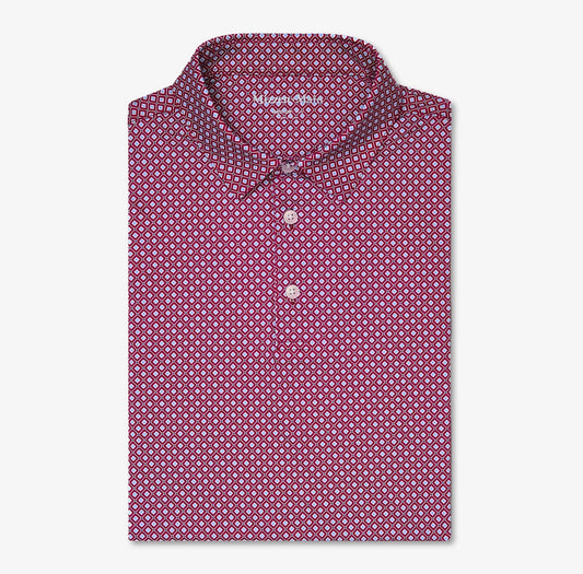 Versa Polo in Mulberry Enlarged Diamond by Mizzen+Main