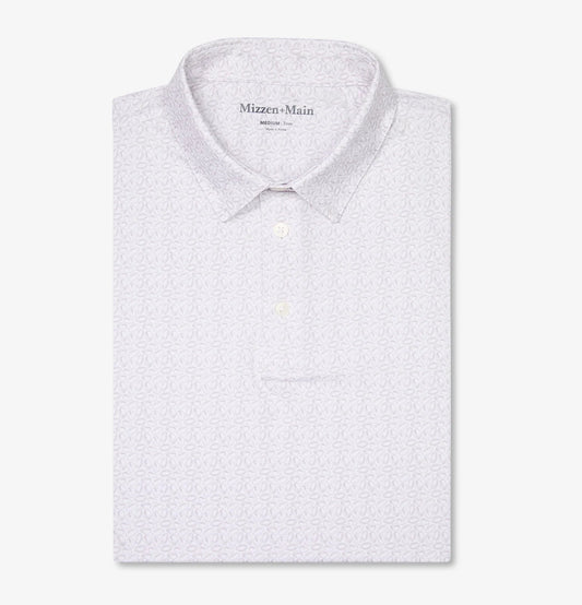 Versa Polo in Silver First Down by Mizzen+Main