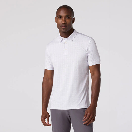 Versa Polo in Silver First Down by Mizzen+Main