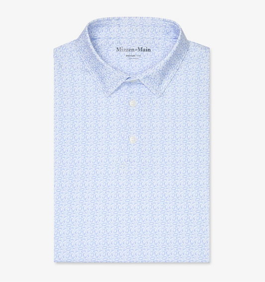Versa Polo in White First Down by Mizzen+Main