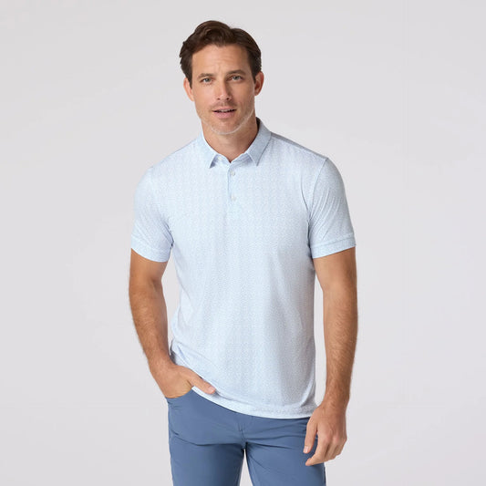Versa Polo in White First Down by Mizzen+Main