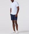 Versa Polo in White Multi Stripe by Mizzen+Main