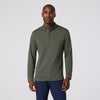 Kent Long Sleeve Polo in Olive by Mizzen+Main