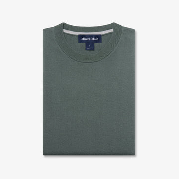Heritage Crewneck Sweater in Hemlock by Mizzen+Main