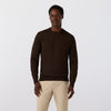Heritage Crewneck Sweater in Espresso Heather by Mizzen+Main