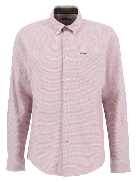 Turner Tailored Shirt in Earth Pink by Barbour